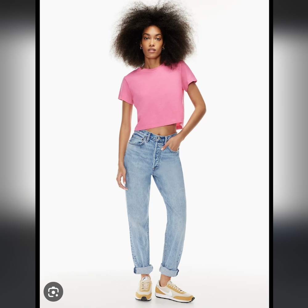 Aritzia Denim Forum The Boyfriend High Rise Loose jeans